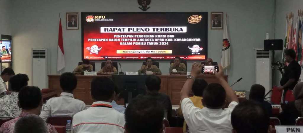 Syah Ini Hasil Perolehan Kursi Pileg 2024 Kabupaten&nbsp;Karanganyar