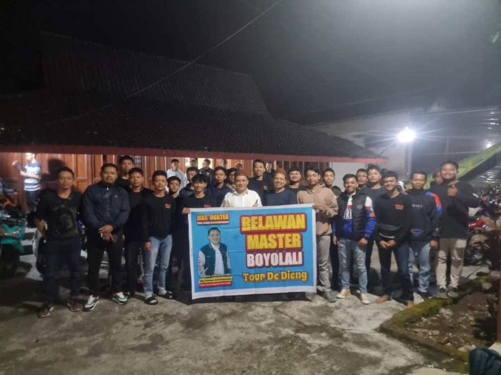 Gaet Pemilih Muda, Relawan Cabup Boyolali drg. Fauzan Tour De&nbsp;Dieng