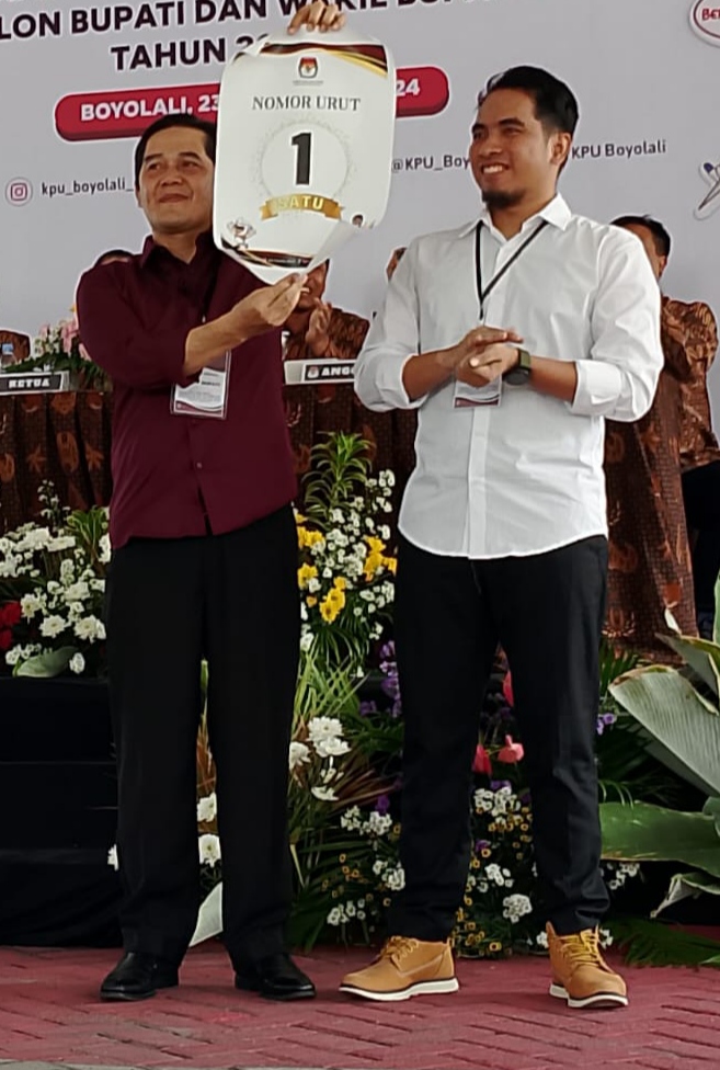 Pilkada Boyolali: Nomor Urut 1 Marsono- Saiful Disambut Pekik Pollkeee.. 